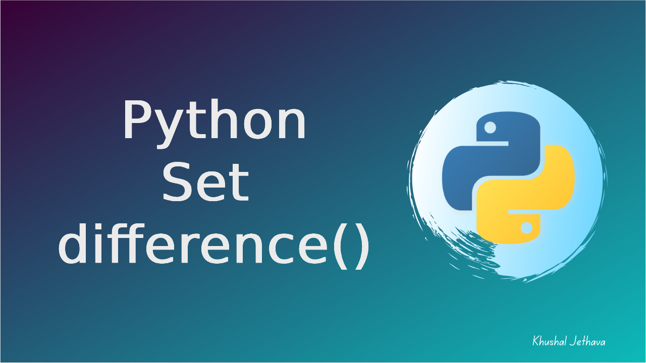 Python Set difference() Method